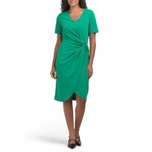 TAHARI ASL Clover Side Twist Sheath Dress